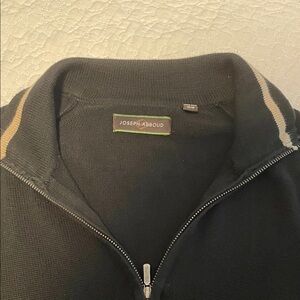 Joseph Abboud Black Zip-Up Sweater